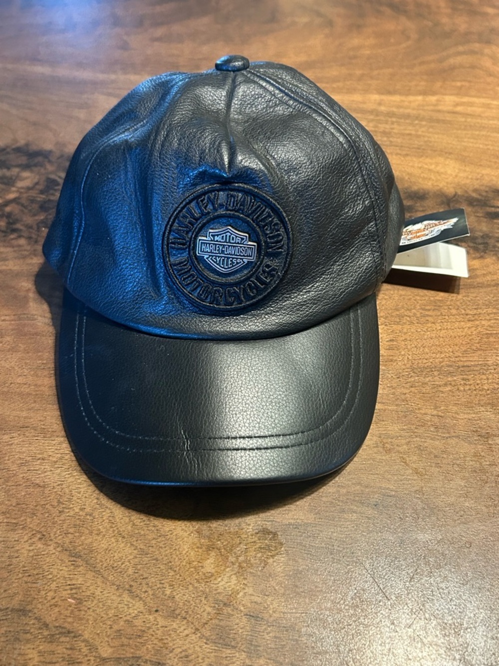 NWT Harley Davidson Leather Baseball Cap